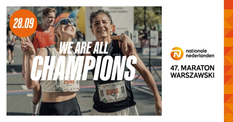 Historyczny rekord! 10 tysięcy biegaczy na liście startowej 47. Nationale-Nederlanden Maratonu Warszawskiego