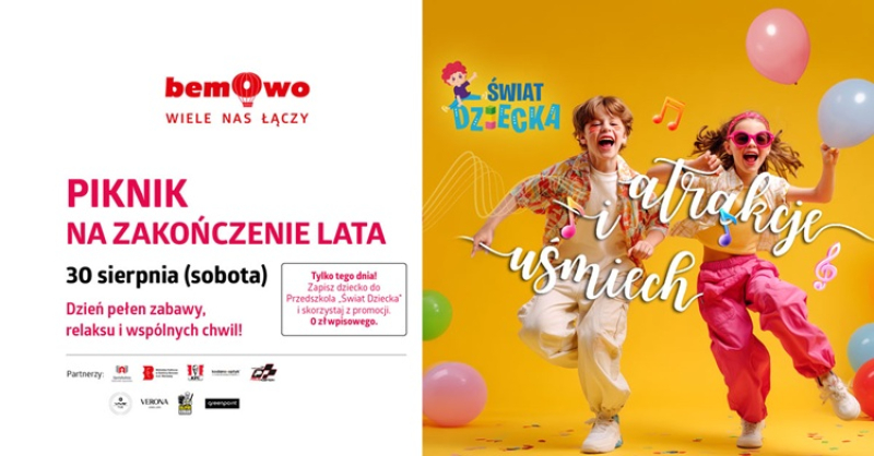 Galeria Bemowo zaprasza na piknik na zakończenie lata