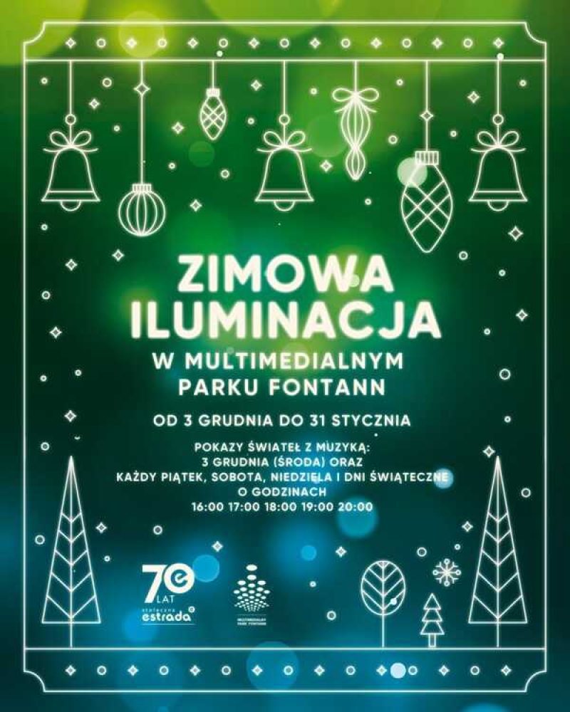 Zimowe Pokazy Fontann w Warszawie 2025/2026 – magiczna iluminacja w sercu miasta