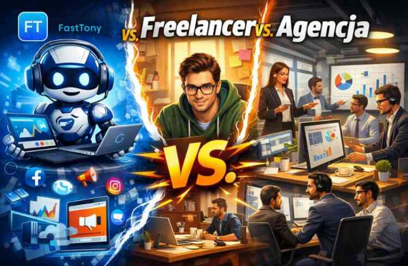 FastTony vs. Freelancer vs. Agencja - porównanie opcji