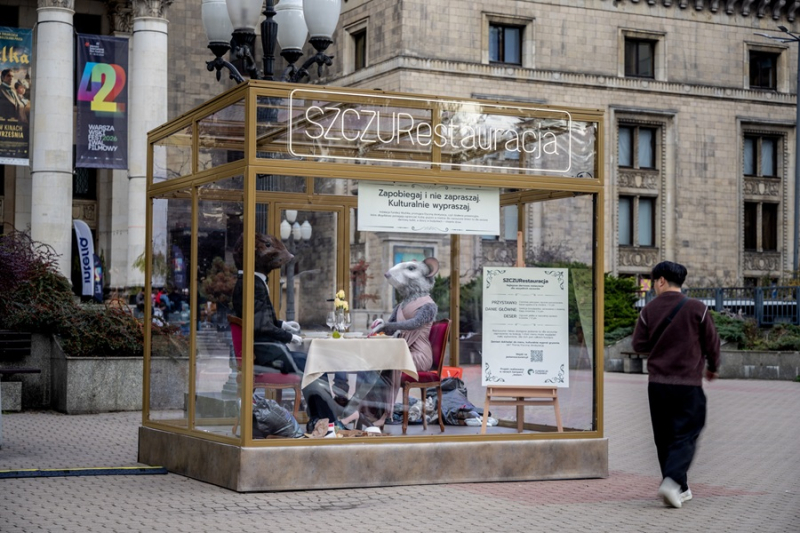 SZCZURestauracja pod Pałacem Kultury i Nauki. Nietypowa instalacja w centrum Warszawy