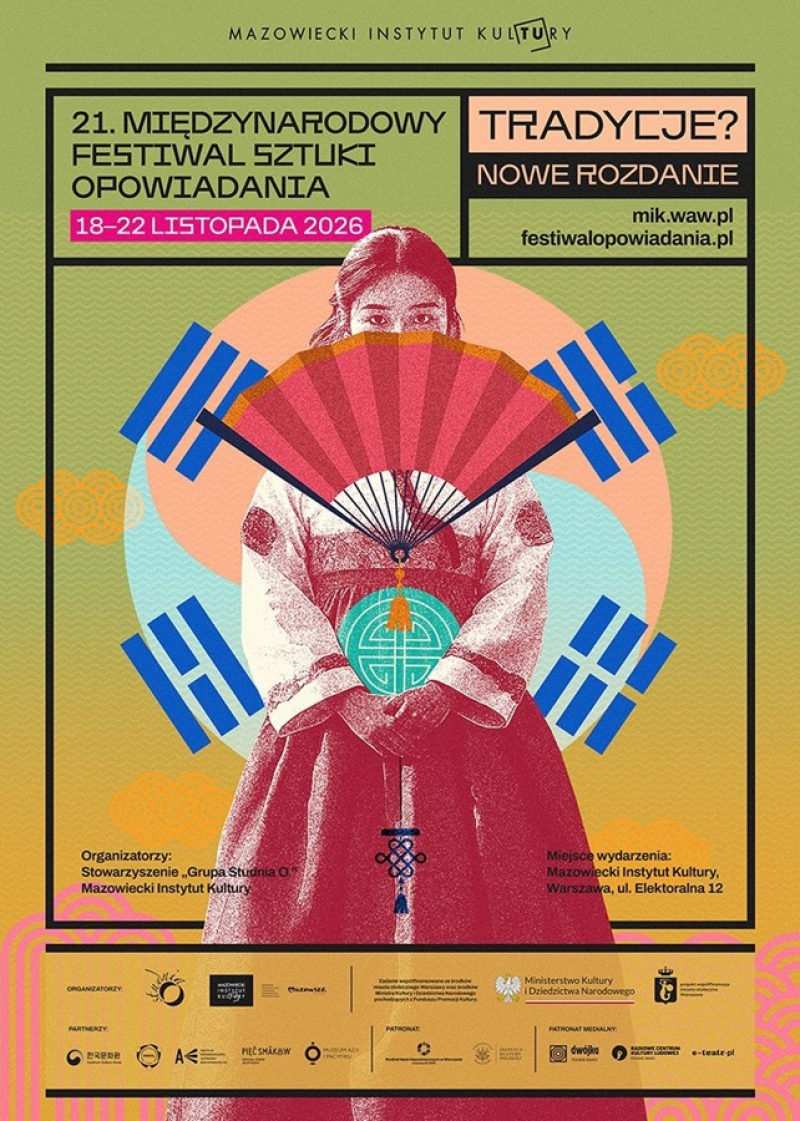 Festiwal Sztuki Opowiadania 2026 w Warszawie | Koreańskie pansori, mity i historie z różnych kultur