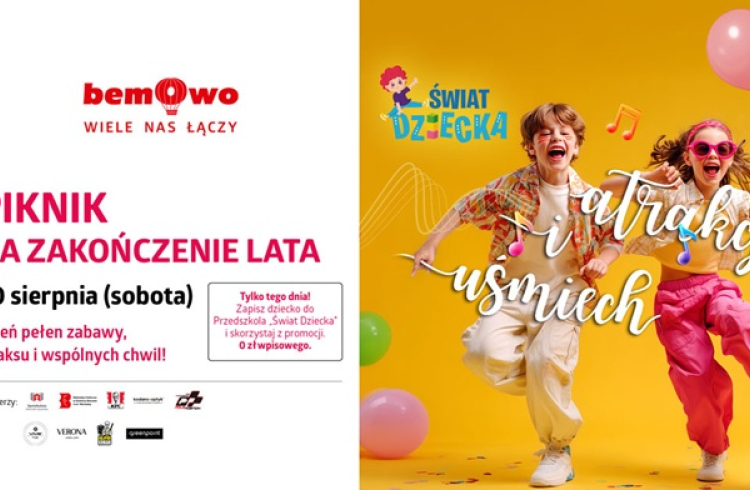 Galeria Bemowo zaprasza na piknik na zakończenie lata