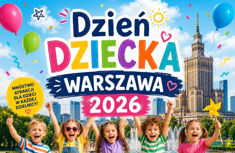 Dzień Dziecka Warszawa 2026 - Sprawdź, gdzie pójść na Dzień Dziecka w Warszawie!