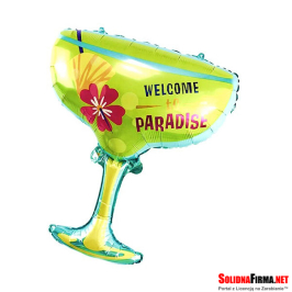 Balon Foliowy Kieliszek do Drinków - Drink - Zielony - 78 x 61 cm