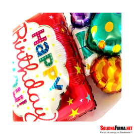 Konstrukcja Balonów Urodzinowych z Napisem - Happy Birthday to You - 107 x 63 cm