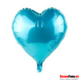 Balon Foliowy Serce - Niebieski - 18 Cali