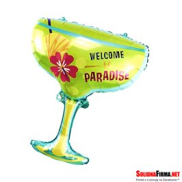 Balon Foliowy Kieliszek do Drinków - Drink - Zielony - 78 x 61 cm