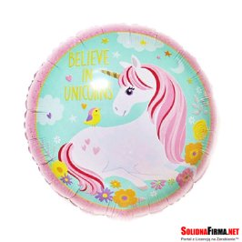 Balon Foliowy z Motywem Jednorożca - 18 Cali
