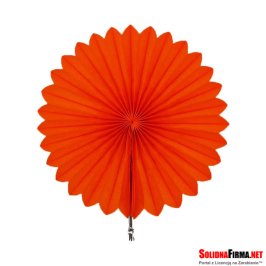 Czerwona Rozeta Papierowa - 25 cm