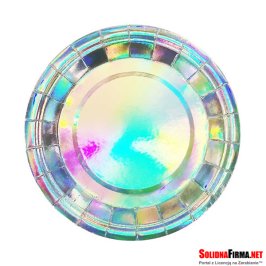 Talerzyki Papierowe  - opalizujące – zestaw 6 sztuk - 23 cm