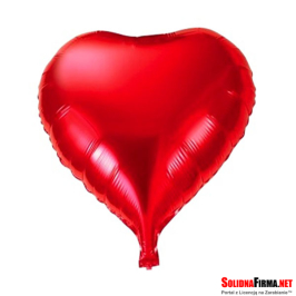 Balon Foliowy Serce - czerwone - 32 Cale