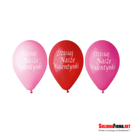 Balony Premium “Dzisiaj Nasze Walentynki” - 12 Cali - 5sztuk