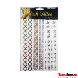 Tatuaże Metaliczne – Flash Tatoo – Zestaw 10