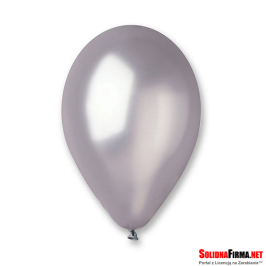 Balon GM110 metal 12" - srebrny / 100 sztuk