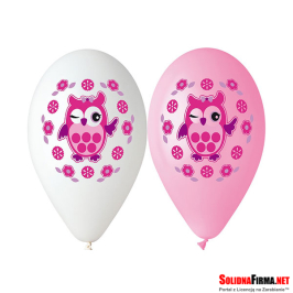 Balony Premium „Sówka”, nad. kolorowy, 12" / 5 sztuk
