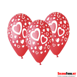 Balony Premium „Serduszka”, 12" / 5 sztuk
