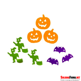 Konfetti foliowe Halloweenowe party - mix wzorów