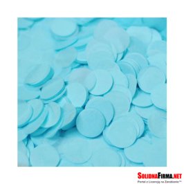 Papierowe Konfetti do Balonów - Niebieskie - Okrągłe 200g