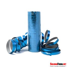 Serpentyna foliowa holograficzna - niebieska - 1 sztuka