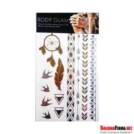 Tatuaże Metaliczne – Flash Tatoo – Zestaw 18