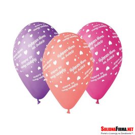 Balony Premium „Najlepsza Mama”, pastelowe, 12" / 5 sztuk