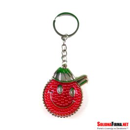 Czerwony Breloczek z Uśmiechem - Breloczek Animatora