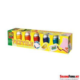 Farby do tkanin w 6 kolorach - 6 kol. x 50 ml