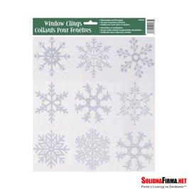 Dekoracja okienna „Płatki śniegu”- naklejki