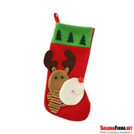 Skarpeta świąteczna na prezenty „Renifer w szaliku”