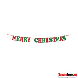 Girlanda filcowa „Merry Christmas”, 250 cm