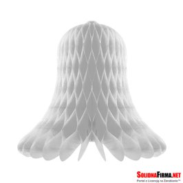 Dekoracja wisząca „Dzwonek”,  Rozeta Srebrna, 20 cm