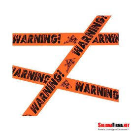 Taśma ozdobna - Warning