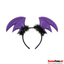 Opaska Skrzydełka nietoperza - Fioletowa