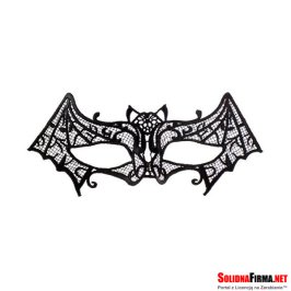 Maska Ażurowa Nietoperz - Czarna