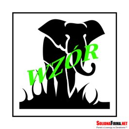 Szablony do tatuaży - Szablon Słoń