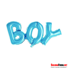 Balon foliowy Boy - niebieski - 70x27cm