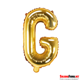 Balon foliowy Litera "G" - złoty - 86cm