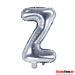Balon foliowy Litera "Z" - srebrny - 86cm