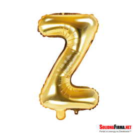 Balon foliowy Litera "Z" - złoty - 86cm