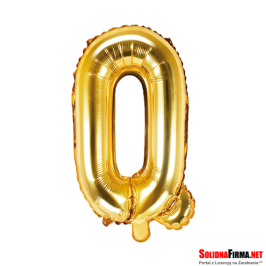Balon foliowy Litera "Q" - złoty - 86cm