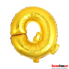 Balon foliowy Litera "Q" - złoty - 45cm