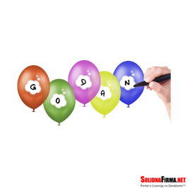 Balony Premium "Twój napis", 12" / 5 sztuk