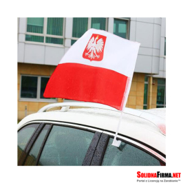 Flaga kibica, na patyczku (na szybę)