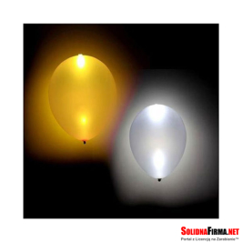 Balony świecące LED 2 złote i 2 srebrne