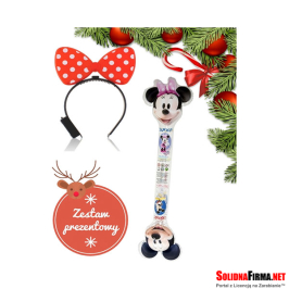 Gotowy Zestaw Prezentowy - TapBall Świecący Różdżka Myszka Minnie i Mickey i Opaska Świecąca - opakowanie świąteczne gratis