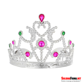 Diadem księżniczki, kolorowe kamyki