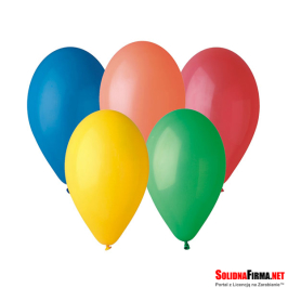 Zestaw Pastel 5 - Balony okrągłe pastelowe - 5 sztuk