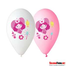 Balony Premium "Księżniczka", nad. kolorowy, 12" / 5 szt.