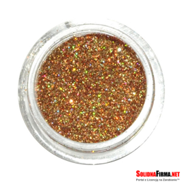 Brokat kosmetyczny ciemnozłoty s49 - 5 ml/słoiczek